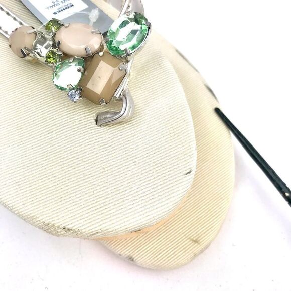 Vineyard Vines Gold Pattern and Apt. 9 Gem Sparkle FlipFlop Sandal Bundle - Picture 14 of 14